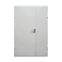 photo porte anti-effraction blanche donimet 2 vantaux